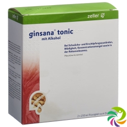 Ginsana Tonic mit Alkohol 2 Flasche 250ml