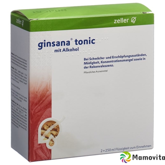 Ginsana Tonic mit Alkohol 2 Flasche 250ml buy online