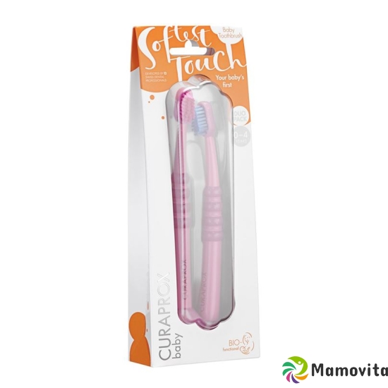 Curaprox Baby Zahnbürste Rosa Doppel Neu 2 Stück buy online