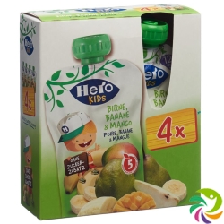 Hero Kids Smoothie Birne Ban Mango Quat 4x 120g