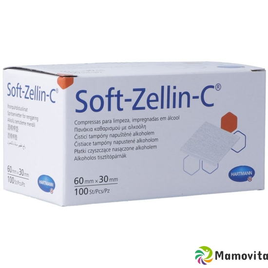 Soft Zellin Alkoholtupfer 60x30mm 100 Stück buy online