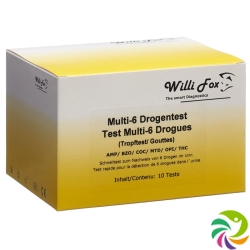 Willi Fox drug test Multi 6 drug test urine drip 10 pcs