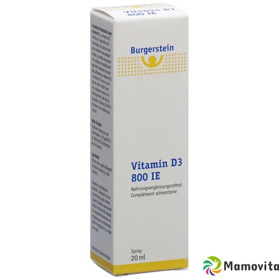 Burgerstein Vitamin D3 800 IU Spr 20 ml buy online