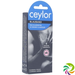 Ceylor blueribbon condoms with reservoir 6 pieces