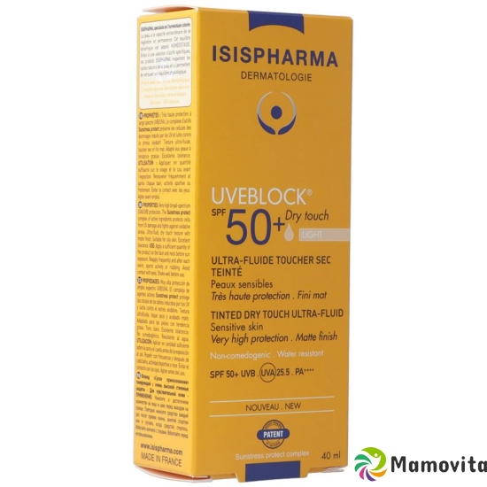 Isis Pharma Uveblock Dry Touch SPF 50+ Light 40ml buy online