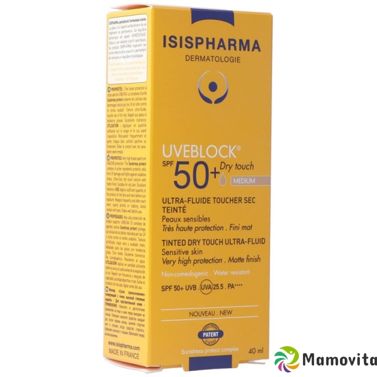 Isis Pharma Uveblock Dry Touch SPF 50+ Medi 40ml buy online