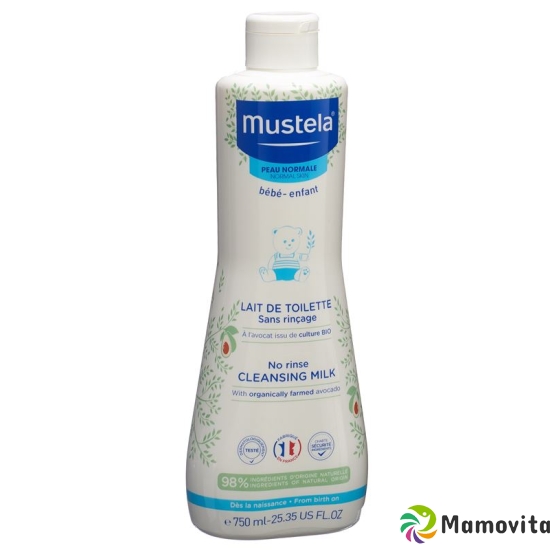 Mustela Reinigungsmilch Normale Haut O Abspül 750ml buy online