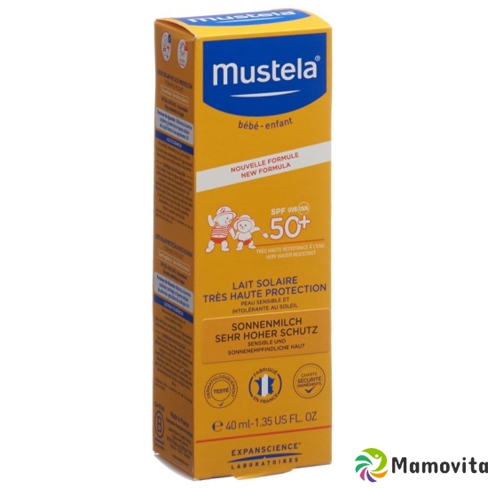 Mustela Sonnenschu Sonnenmilch SPF 50+ (neu) 40ml buy online