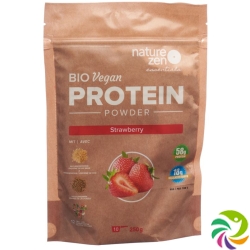 Nature Zen Ess Pfl Bio Proteinplv Erdbeere 250g