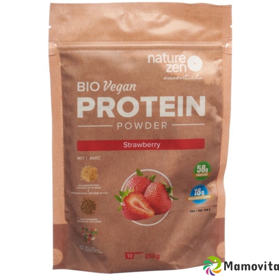 Nature Zen Ess Pfl Bio Proteinplv Erdbeere 250g buy online