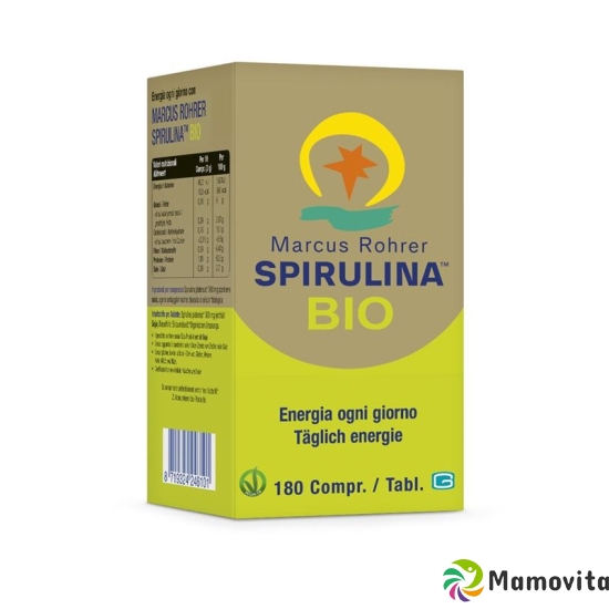 Spirulina Marcus Rohrer Tabletten Bio Glasflasche 180 Stück buy online