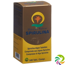 Spirulina Marcus Rohrer Tabletten Glasflasche 540 Stück