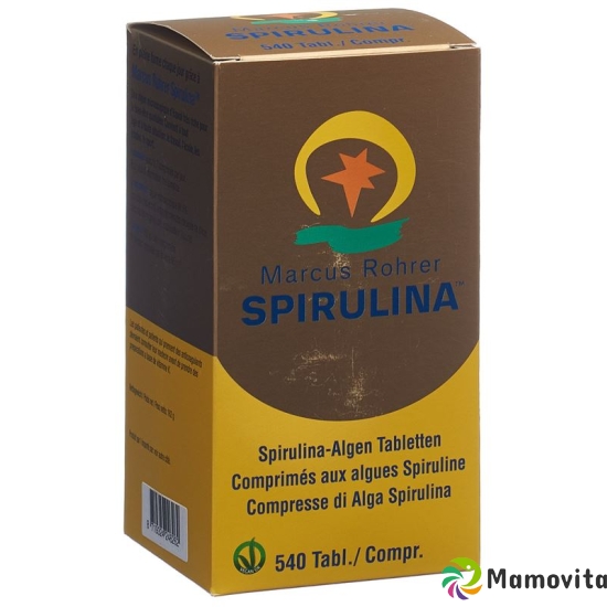 Spirulina Marcus Rohrer Tabletten Glasflasche 540 Stück buy online