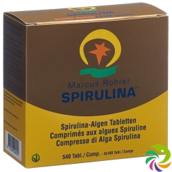 Spirulina Marcus Rohrer Tabletten Refill Karton 540 Stück