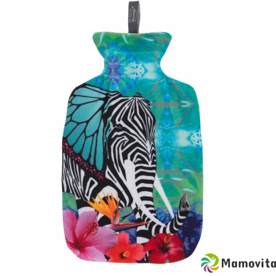 Fashy hot water bottle 2L cover pop art elephant buy online