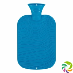 Fashy Wärmflasche 2L Doppellamelle Blau