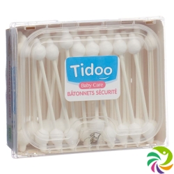 Tidoo Wattestäbchen Bio Box 50 Stück