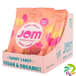 Jom Display Organic Candy Strawberry&peach 12x 70g