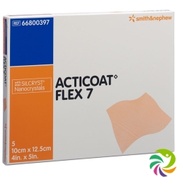 Acticoat Flex 7 Wundverband 10x12.5cm 5 Stück