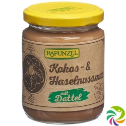 Rapunzel Kokos-Haselnussmus mit Dattel Glas 250g