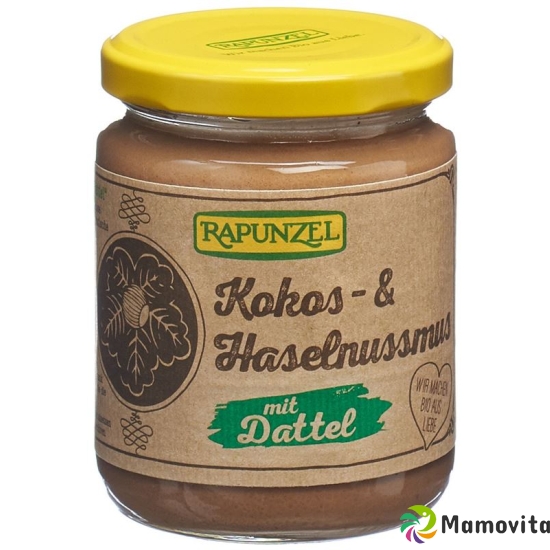 Rapunzel Kokos-Haselnussmus mit Dattel Glas 250g buy online