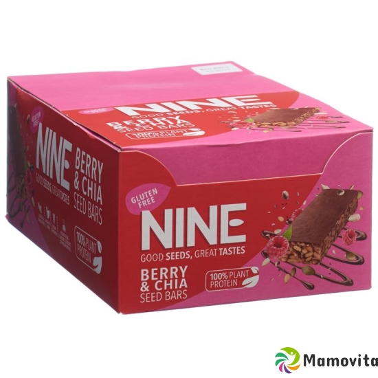 Nine Riegel Berry Chia 20x 40g buy online