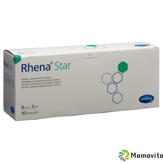 Rhena Star Elastisch Binden 8cmx5m Hautfarbig Offen 10 Stück buy online