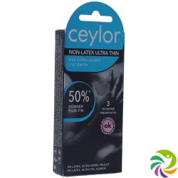 Ceylor Non Latex Condoms Ultra Thin 3 pieces