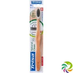 Trisa Natural Clean Wooden Toothbrush Medium