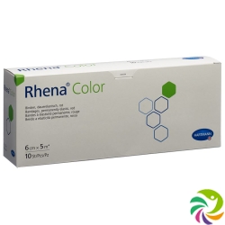 Rhena Color Elastische Binde 6cmx5m Rot Offen 10 Stück