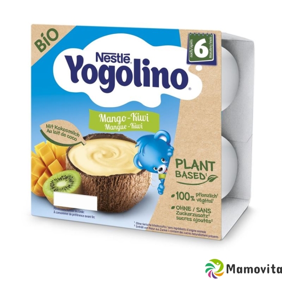 Nestle Yogolino Bio Plant Mango Kiwi 6m 4x 90g buy online