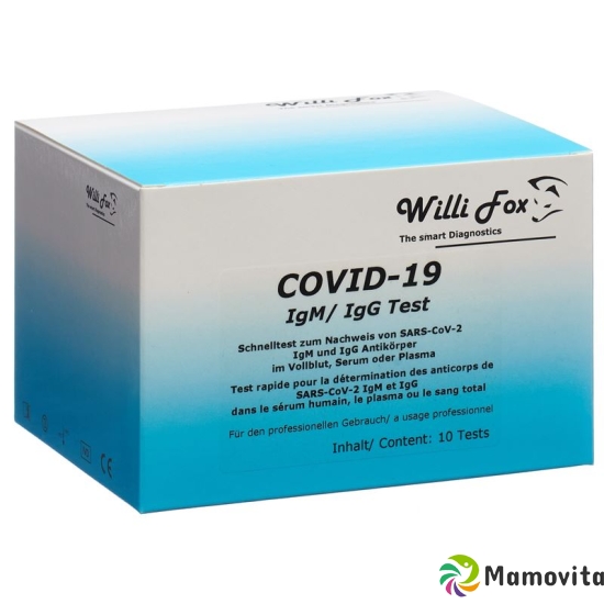 Willi Fox COVID-19 IgM / IgG rapid test 10 pcs buy online