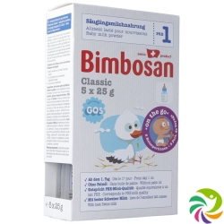 Bimbosan Classic 1 Infant Milk Travel Portion 5x 25