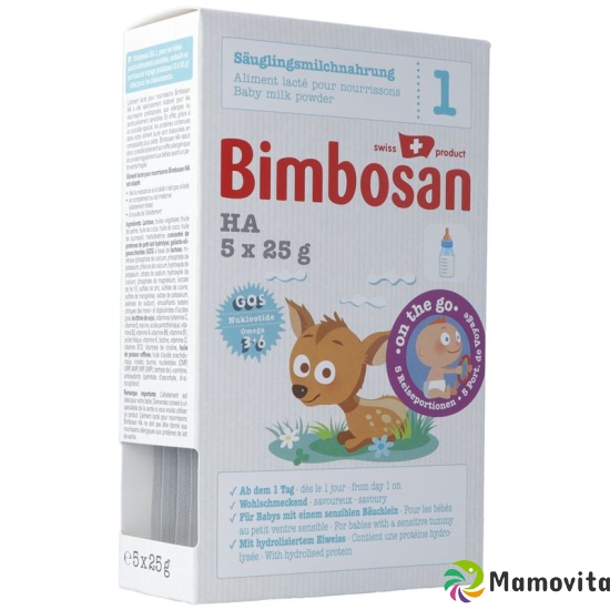 Bimbosan Ha 1 Säuglingsmilch Reiseportion 5x 25 buy online