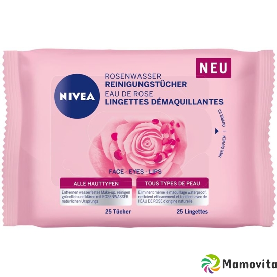 Nivea Reinigungstücher Rosenwasser Rl 25 Stück buy online