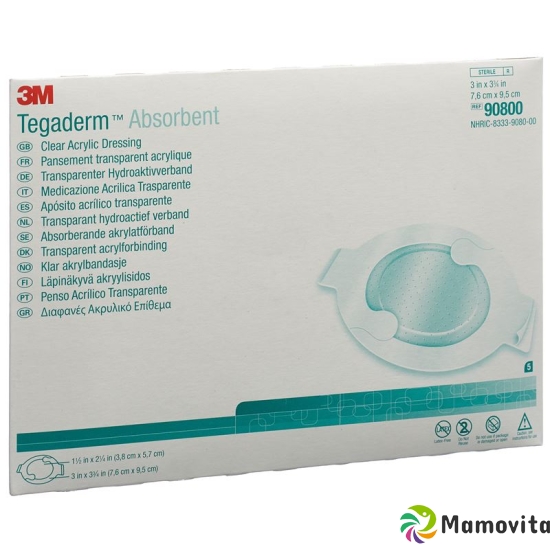 3M Tegaderm Absorb Wundverband 7.6x9.5cm 5 Stück buy online