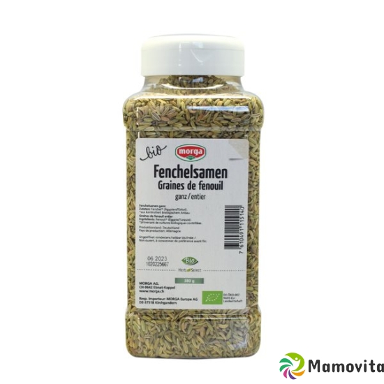 Morga Gewürz Fenchelsamen Ganz Bio Dose 380g buy online