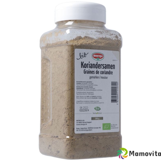 Morga Gewürz Koriandersamen Gemahlen Bio Dose 350g buy online