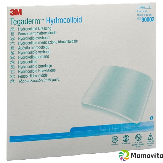 3M Tegaderm Hydrokolloid 10x10cm Quadrat Neu 5 Stück buy online