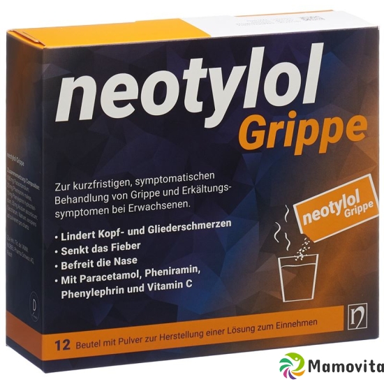 Neotylol Grippe Pulver Beutel 12 Stück buy online