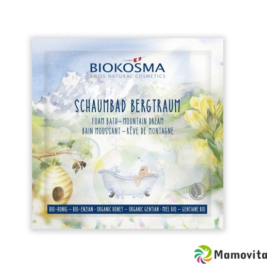 Biokosma Schaumbad Bergtraum gelber Enzian Honig Bio 25ml buy online