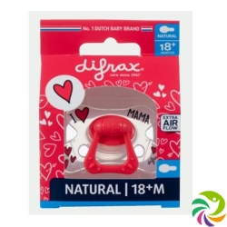 Difrax Nuggi Natural 18+m I Love Silicone