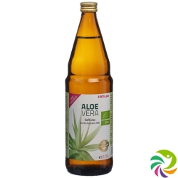 Aloe Vera Juice Organic 100% Pure Premium lt Glasfl 0.75