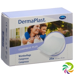 Dermaplast Compress Plus 7.5x10cm 25 Pieces