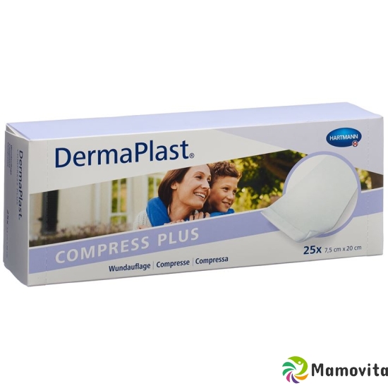 Dermaplast Compress Plus 7.5x20cm 25 Pieces buy online