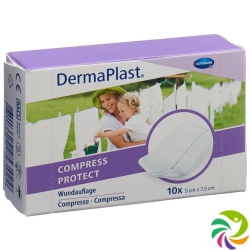 Dermaplast Compress Protect 5x7.5cm 10 Pieces