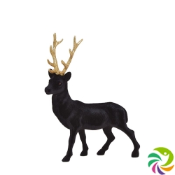 Herboristeria decorative figure 30cm deer black-gold