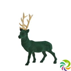 Herboristeria decorative figure 30cm deer green-gold