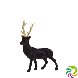 Herboristeria decorative figure 21cm deer black-gold