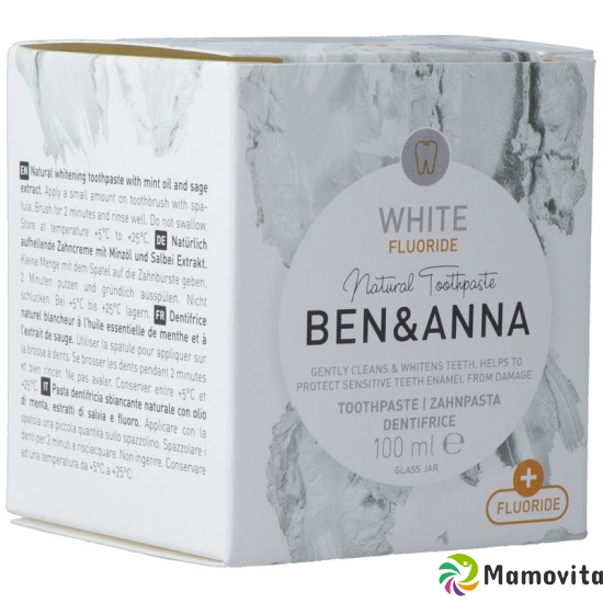 Ben&anna Toothpaste White Fluorid 100ml buy online